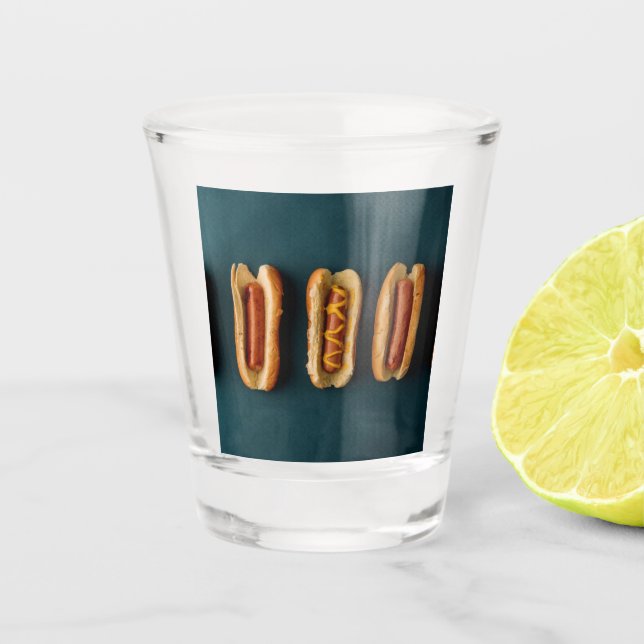 Vaso De Chupito Perros calientes y bollos (Anverso)
