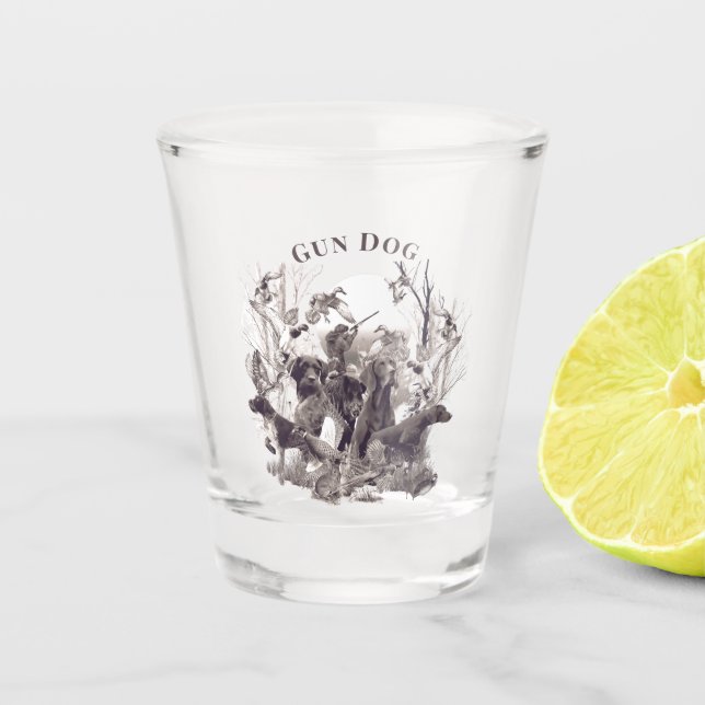 Vaso De Chupito Perros de caza, Perros de caza, temporada de caza (Anverso)