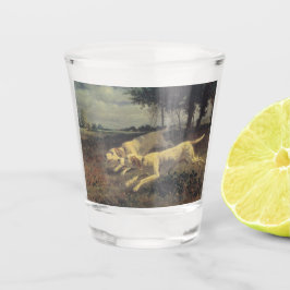 Vaso De Chupito Perros en ejecución (Beagles) (por Constant Troyon