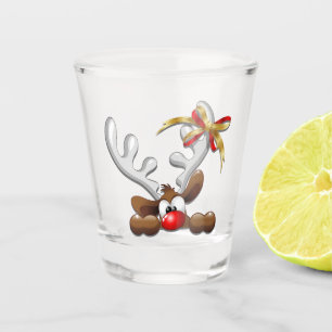 Vaso De Chupito Personaje de Navidades divertidos y desconcertados