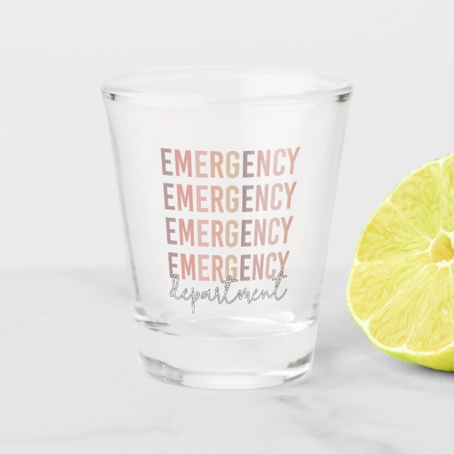 Vaso De Chupito Personal del Departamento de Emergencia | Enfermer (Anverso)