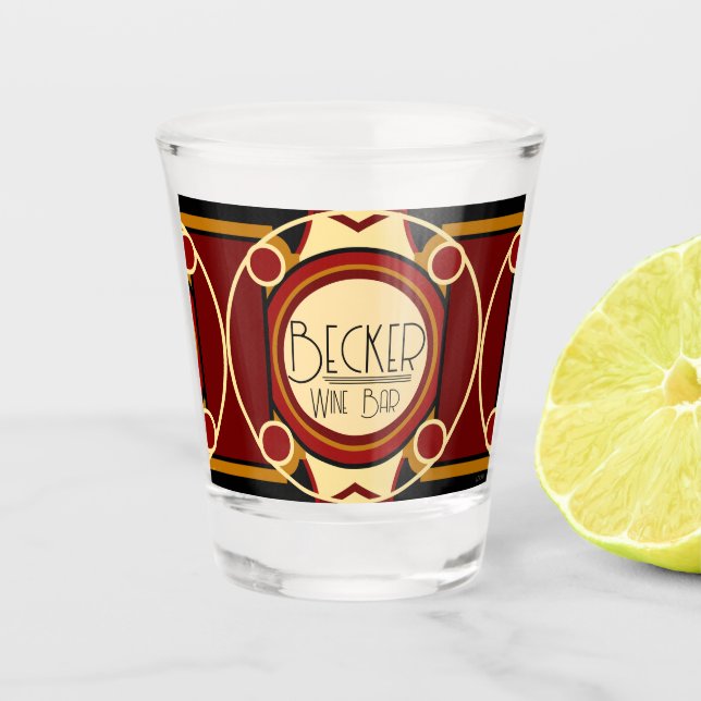 Vaso De Chupito Personalizable Art Deco (Anverso)