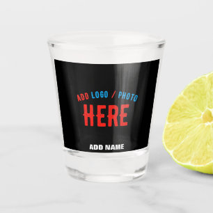 VASO DE CHUPITO PERSONALIZABLE MODERNO ESTILO NEGRO VERIFICADO MAR