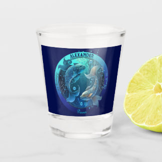 Vaso De Chupito Personalizable Pisces Zodiac