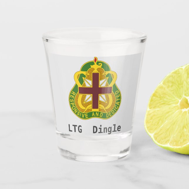 Vaso De Chupito Personalización de la interfaz de usuario de MEDCO (Anverso)