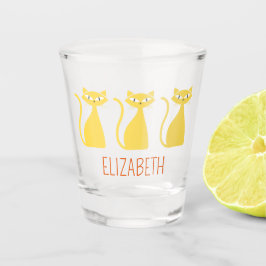Vaso De Chupito Personalización de los gatos modernos de mediados 