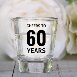 Vaso De Chupito Personalizado 10.º 20.º 30.º 40.º 50.º cumpleaños