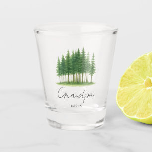 Vaso De Chupito Personalizado "Abuelo Este. [Año]" Vidrio de dispa
