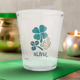 Vaso De Chupito Personalizado amante del Shamrock verde irlandés