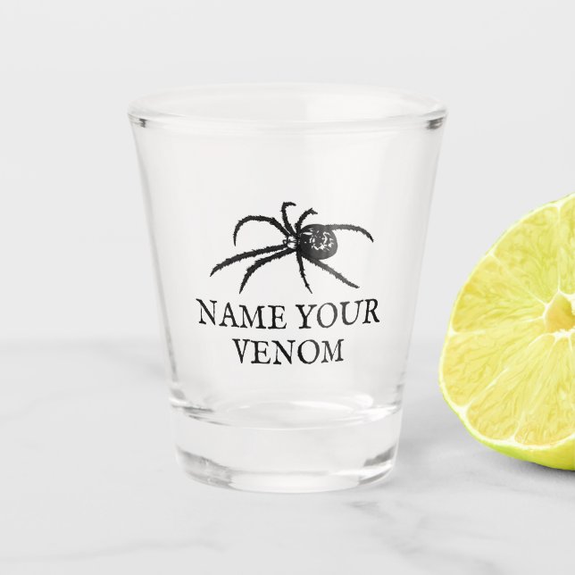 Vaso De Chupito Personalizado araña temblorosa personalizada Hallo (Anverso)