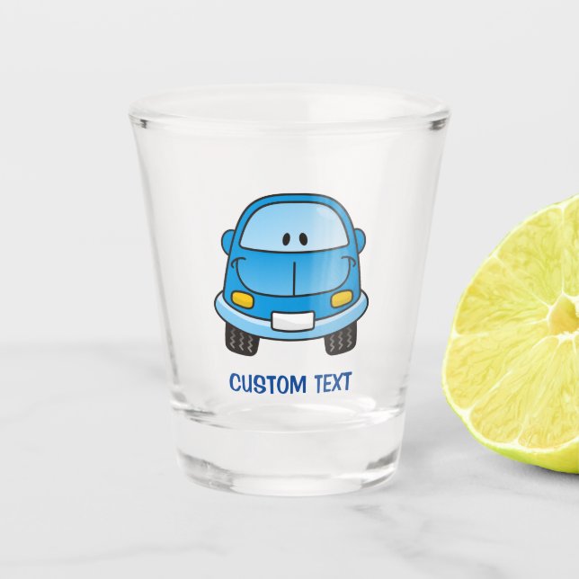 Vaso De Chupito Personalizado azul (Anverso)