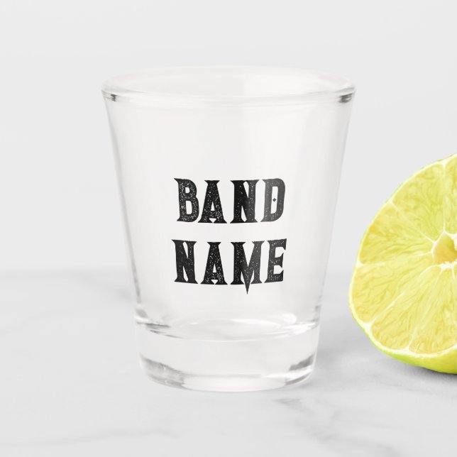 Vaso De Chupito Personalizado Band Merch (Anverso)