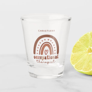 Vaso De Chupito Personalizado Boho Arcoiris contra terapeuta ocupa