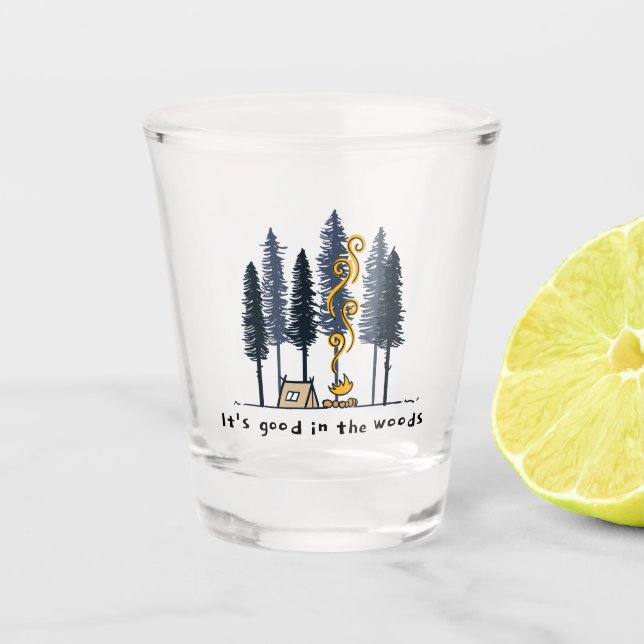 Vaso De Chupito Personalizado Camping (Anverso)