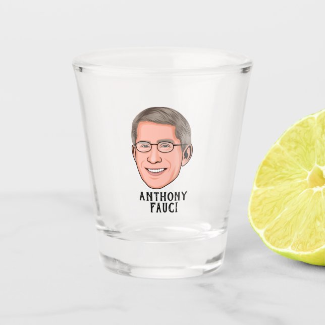 VASO DE CHUPITO PERSONALIZADO DE ANTHONY FAUCI (Anverso)