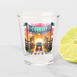 Vaso De Chupito Personalizado de Cocina de Cowboy Occidental BBQ