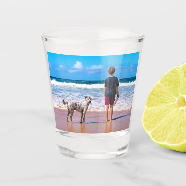 Vaso De Chupito Personalizado de fotos Vidrio de fotos Regalo de f (Anverso)