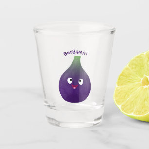 Vaso De Chupito Personalizado de fruta púrpura feliz