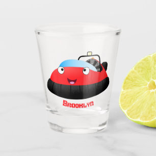 Vaso De Chupito Personalizado de jornalero alegre rojo