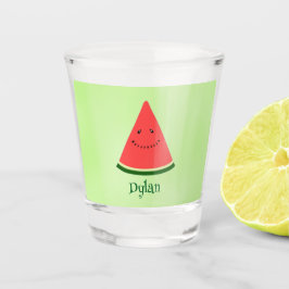 Vaso de chupito personalizado de sandía linda de v