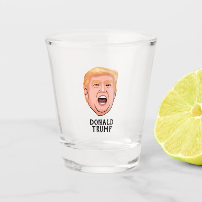 VASO DE CHUPITO PERSONALIZADO DE TRUMP DE DONALD ENOJADO (Anverso)