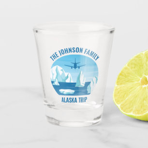 Vaso De Chupito Personalizado de vacaciones de familia Alaska Glac