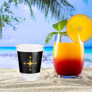 Vaso De Chupito Personalizado de viajes de avión de la compañía aé