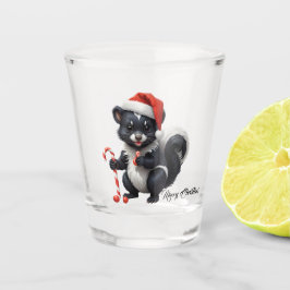 Vaso De Chupito Personalizado de zorrillo de Navidades de corte