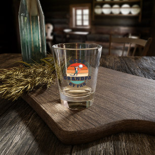 Vaso De Chupito Personalizado del abuelo del amante del golf Retro