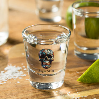 Vaso De Chupito personalizado del Día de la Calavera Muerta