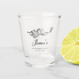 Vaso De Chupito Personalizado del partido de retiro de golf