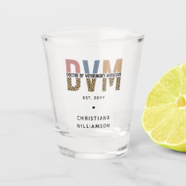 Vaso De Chupito Personalizado DVM Médica de Regalos de Medicina Ve
