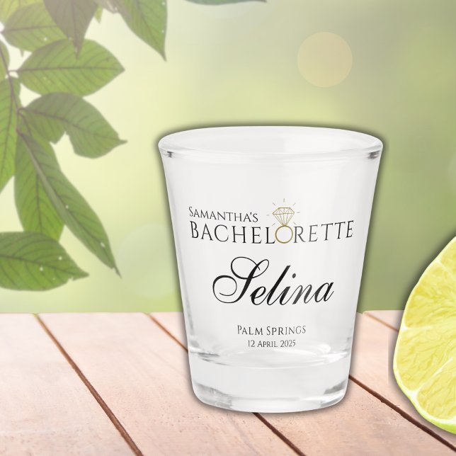 Vaso de chupito personalizado elegante para desped (Subido por el creador)