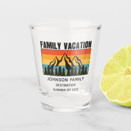 Vaso De Chupito Personalizado Familia Vacaciones Montañas Senderis