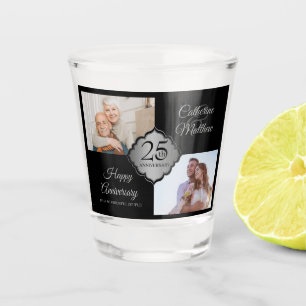 Vaso De Chupito Personalizado foto 25 años Vidrio incendiado