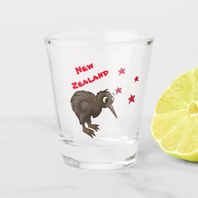Vaso De Chupito Personalizado Kiwi Bird (Anverso)