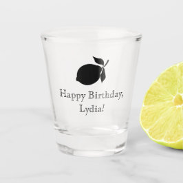 Vaso De Chupito Personalizado Lemon Birthday Etched