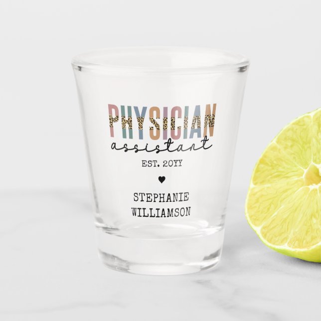 Vaso De Chupito Personalizado Médico Auxiliar Asociado de Médicos (Anverso)