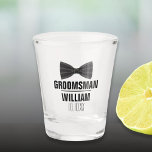 Vaso De Chupito Personalizado Mejor Hombre Boda Groomsman<br><div class="desc">Personaliza el nombre de tu mejor hombre,  padrino o cualquier otro invitado de boda. Diseñado por Thisisnotme©</div>