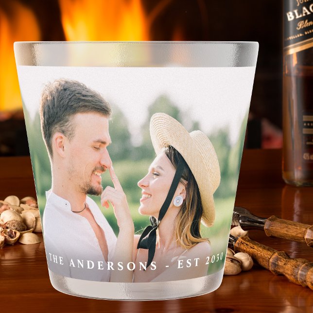 Vaso De Chupito Personalizado moderno foto de Boda recién casado v (Subido por el creador)