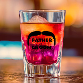 Vaso De Chupito Personalizado Mustache dispara vidrio - Padre de G