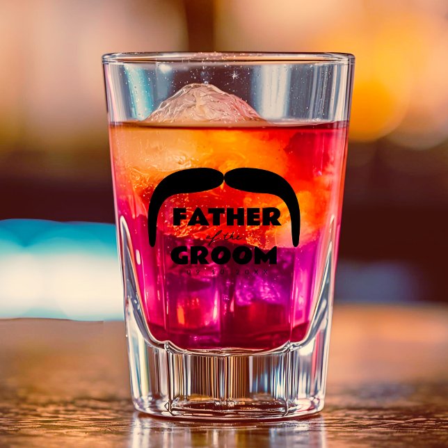 Vaso De Chupito Personalizado Mustache dispara vidrio - Padre de G (Subido por el creador)