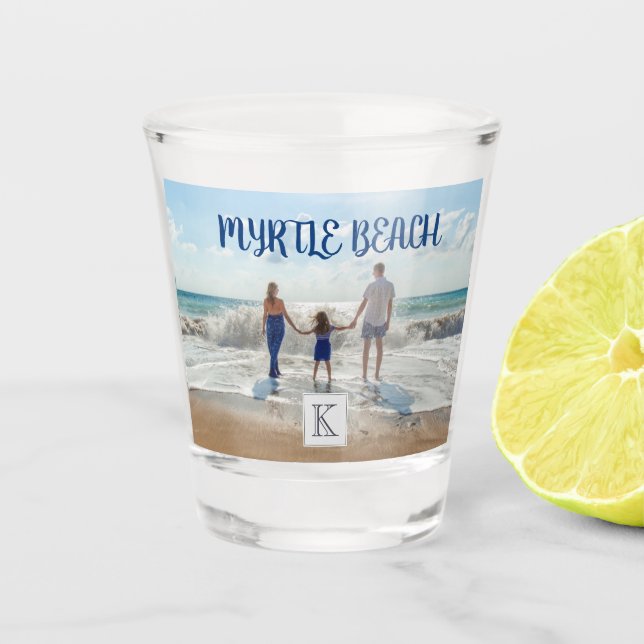 Vaso De Chupito Personalizado Myrtle Beach cambia a cualquier recu (Anverso)