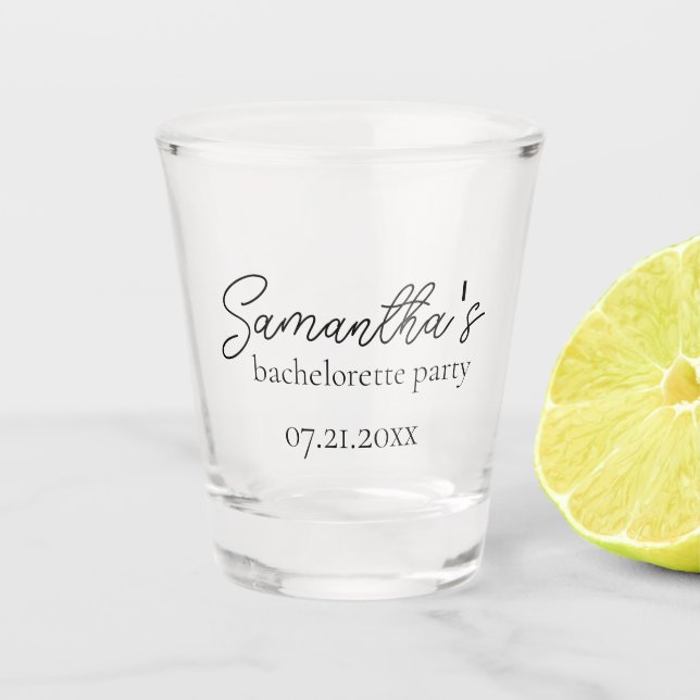 Vaso de chupito personalizado para despedida de so (Anverso)