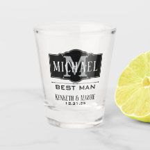 Vaso de chupito personalizado para el padrino