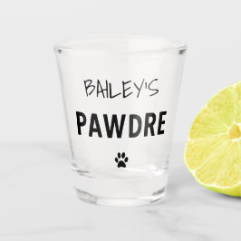 Vaso De Chupito Personalizado Pawdre Typography Dog Dad New Dog