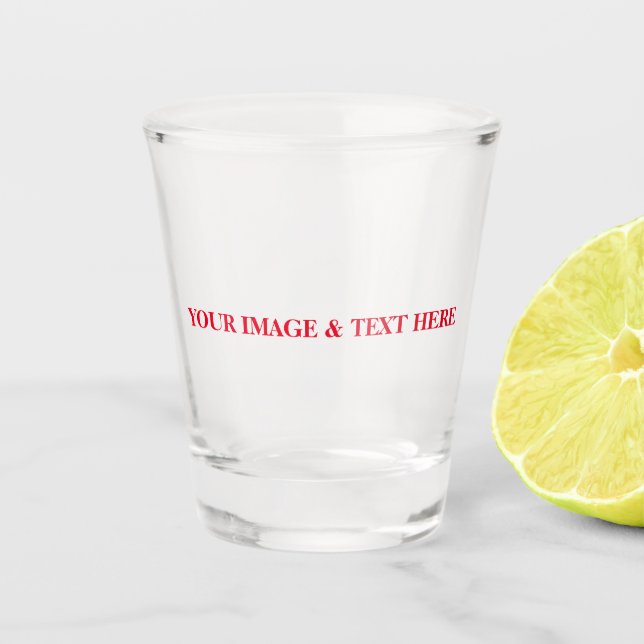 Vaso De Chupito Personalizado personalizado de su propia foto (Anverso)