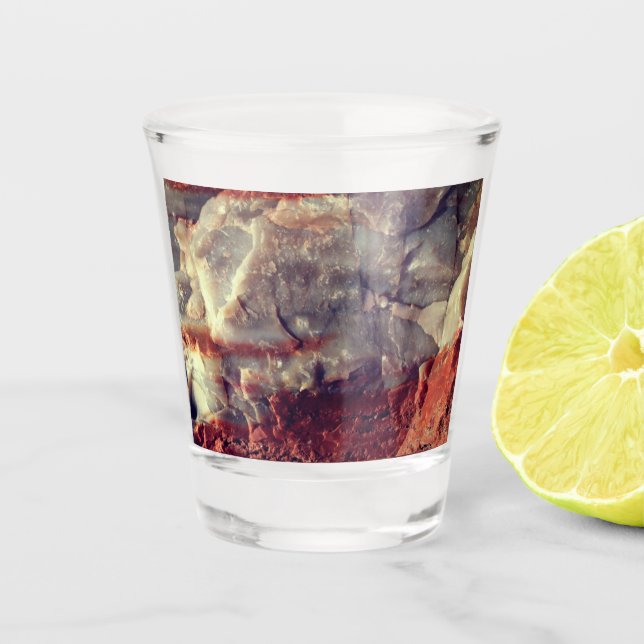 Vaso De Chupito Personalizado Quartz Rock Shot Glass (Anverso)