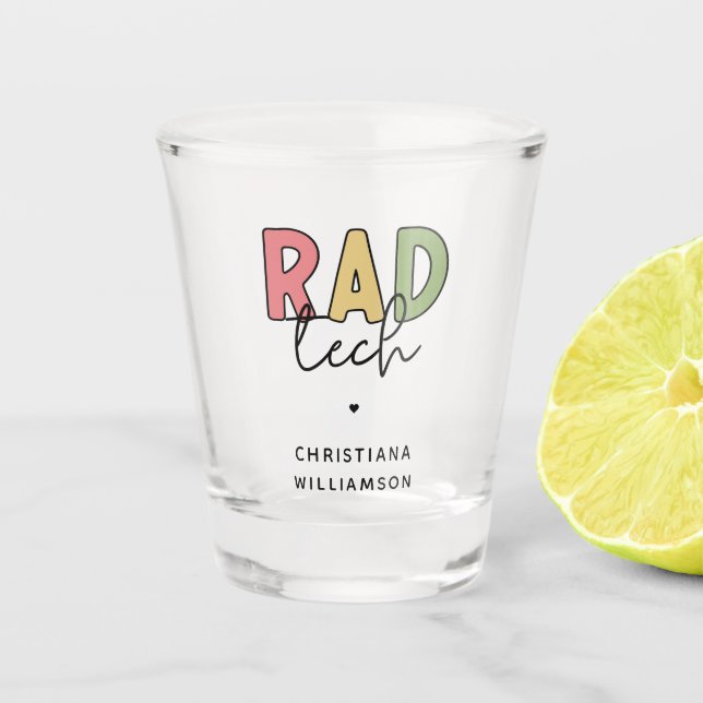 Vaso De Chupito Personalizado Rad Tecnología Radiológica Radiológi (Anverso)