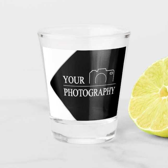 Vaso De Chupito Personalizado Template Business Company Crear su p (Anverso)